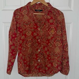 Ralph Lauren Red Longsleeve Button-down Shirt